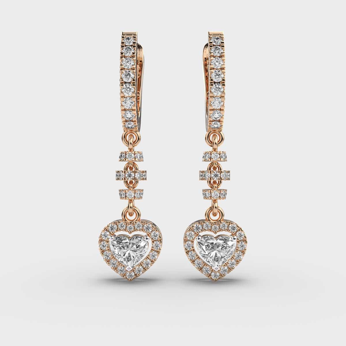 Love Wins Heart Shaped Diamond Drops